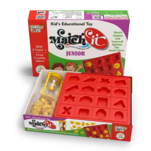 Match It Senior Educational Shape Matching Game for Kids 3+ Years | Brain Development Board Game with Sand Timer | Logical Thinking, Memory & Hand Eye Coordination Learning Toy