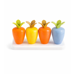 Carrot Shaped Kids Ice Cream Popsicle Mold Set