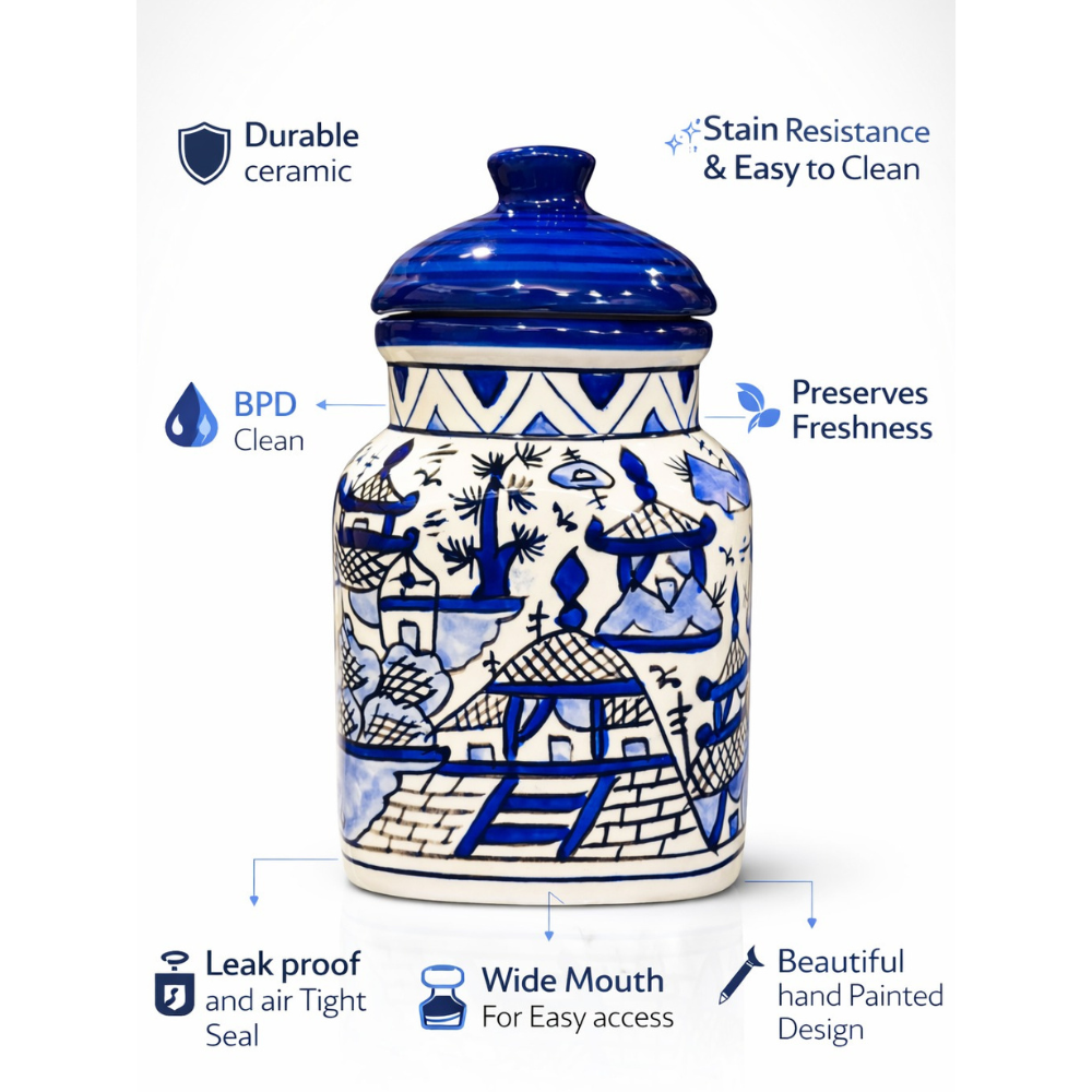 Premium Ceramic Storage Jar (1000ML / 1Kg) - Image 3